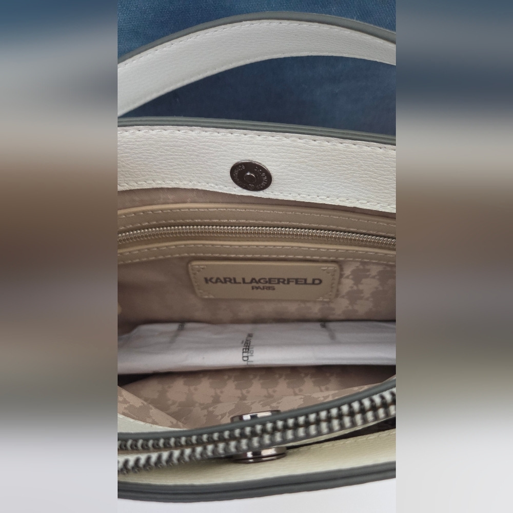 Karl Lagerfeld White Shoulder Bag NWT - Picture 10 of 16